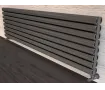 ALUMINUM HORIZONTAL RADIATOR BELLA DOUBLE HRZ inaltimea 1200 mm. latimea 404 mm. negru mat
