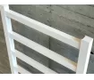 Uscător de prosoape decorativ LOJIMAX, colecția PERLA LINE Lățime 400 mm. Înălțime 720 mm. alb mat