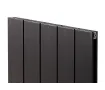 Calorifer decorativ  LOJIMAX colecția KALSEDON DOUBLE 1800x375 mm, BLACK SATIN