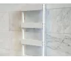 Uscător de prosoape decorativ LOJIMAX, colecția BENOIT DOUBLE STYLE Lățime 300 mm. Înălțime 650 mm. alb mat
