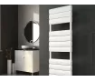 Uscător de prosoape decorativ LOJIMAX, colecția EMERALD  DOUBLE  PLUS Lățime 300 mm. Înălțime 685 mm. alb mat