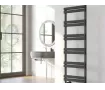 Uscător de prosoape decorativ LOJIMAX, colecția SORTE LINE Lățime 400 mm. Înălțime 1200 mm. alb mat