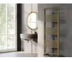 Uscător de prosoape decorativ LOJIMAX, colecția PERLA PLUS Lățime 400 mm. Înălțime 870 mm. alb mat
