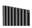 Дизайнерский радиатор LOJIMAX коллекция BELLA DOUBLE 500x994 мм, Антрацит 