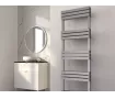 Uscător de prosoape decorativ LOJIMAX, colecția QUARTZ Lățime 400 mm. Înălțime 500 mm. alb mat