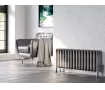 FLOOR STANDING ALUMINUM RADIATOR GRANDE LUX inaltimea 700 mm. latimea 1350 mm. alb mat