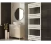 Uscător de prosoape decorativ LOJIMAX, colecția RUBY Lățime 400 mm. Înălțime 1340 mm. alb mat
