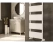 Uscător de prosoape decorativ LOJIMAX, colecția LORA Lățime 400 mm. Înălțime 515 mm. alb mat