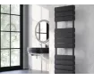 Uscător de prosoape decorativ LOJIMAX, colecția EMERALD  DOUBLE  PLUS Lățime 300 mm. Înălțime 685 mm. alb mat
