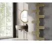 Uscător de prosoape decorativ LOJIMAX, colecția RONDI Lățime 400 mm. Înălțime 500 mm. alb mat