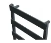 Uscător de prosoape de design CARISA, colecția NINOVA BATH, 810x500 mm, NEGRU