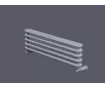 ALUMINUM HORIZONTAL RADIATOR CAST HRZ inaltimea 800 mm. latimea 280 mm. alb mat