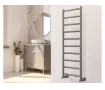 Uscător de prosoape decorativ LOJIMAX, colecția LOTTO Lățime 500 mm. Înălțime 500 mm. alb mat