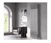 FLOOR STANDING ALUMINUM RADIATOR BELLA DOUBLE LUX высота 500 мм. ширина 1997 мм. белый мат
