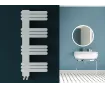 Uscător de prosoape decorativ LOJIMAX, colecția NUMMO Lățime 250 mm. Înălțime 400 mm. alb mat
