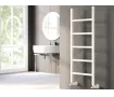 Uscător de prosoape decorativ LOJIMAX, colecția BETA LINE Lățime 400 mm. Înălțime 790 mm. alb mat