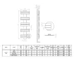 Uscător de prosoape de design LOJIMAX colecția NUMMO 1120x500 mm, Negru