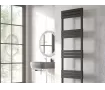 Uscător de prosoape decorativ LOJIMAX, colecția ELEGANT Lățime 600 mm. Înălțime 1700 mm. negru mat