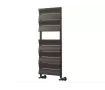 Uscător de prosoape decorativ LOJIMAX, colecția DUAL PLUS Lățime 400 mm. Înălțime 1200 mm. alb mat