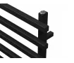 Uscător de prosoape de design CARISA, colecția BARON L, 1200x500 mm, NEGRU