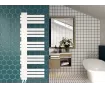 Uscător de prosoape decorativ LOJIMAX, colecția KAUNOS Lățime 250 mm. Înălțime 400 mm. negru mat