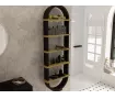 Uscător de prosoape decorativ LOJIMAX, colecția QUINN Lățime 1625 mm. Înălțime 500 mm. negru mat