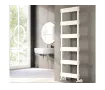 Uscător de prosoape decorativ LOJIMAX, colecția STELLA DOUBLE STYLE Lățime 600 mm. Înălțime 1300 mm. negru mat
