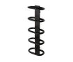 Uscător de prosoape de design LOJIMAX colecția TEOS 1170x400 mm, Negru