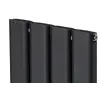 Дизайнерский радиатор LOJIMAX, коллекция  DIAMOND DOUBLE высота 1800 мм. ширина 796 мм. антрацит мат