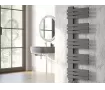 Uscător de prosoape decorativ LOJIMAX, colecția KAUNOS Lățime 250 mm. Înălțime 400 mm. negru mat
