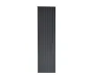 Calorifer decorativ LOJIMAX, colectia BAMBOO DOUBLE inaltimea 300 mm. latimea 239 mm. BLACK MATT ANODISING