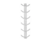 Uscător de prosoape de design LOJIMAX colecția OXY 1000x400 mm, Alb