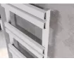 Uscător de prosoape decorativ LOJIMAX, colecția SORTE LINE Lățime 400 mm. Înălțime 1200 mm. alb mat