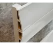 Uscător de prosoape decorativ LOJIMAX, colecția LIA LINE Lățime 500 mm. Înălțime 1750 mm. alb mat
