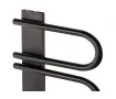 Uscător de prosoape de design LOJIMAX colecția PANA 1170x520 mm, Negru