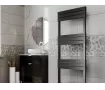 Uscător de prosoape decorativ LOJIMAX, colecția ELEGANT Lățime 600 mm. Înălțime 1700 mm. negru mat