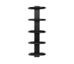 Uscător de prosoape de design LOJIMAX colecția TEOS 1170x400 mm, Negru