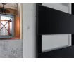 Uscător de prosoape decorativ LOJIMAX, colecția MYRA Lățime 400 mm. Înălțime 515 mm. negru mat