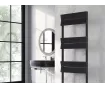 Uscător de prosoape decorativ LOJIMAX, colecția DUAL LINE Lățime 500 mm. Înălțime 1750 mm. alb mat