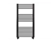 Uscător de prosoape decorativ LOJIMAX, colecția LODOS PLUS Lățime 400 mm. Înălțime 1200 mm. negru mat