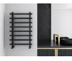 Uscător de prosoape de design CARISA, colecția BARON L, 1200x500 mm, NEGRU