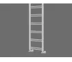 Uscător de prosoape decorativ LOJIMAX, colecția LODOS LINE Lățime 400 mm. Înălțime 1200 mm. negru mat