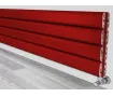 ALUMINUM HORIZONTAL RADIATOR DIAMOND DOUBLE HRZ inaltimea 1000 mm. latimea 296 mm. negru mat