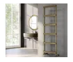 Uscător de prosoape decorativ LOJIMAX, colecția SORTE STYLE Lățime 400 mm. Înălțime 570 mm. negru mat