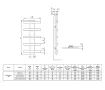 Uscător de prosoape de design LOJIMAX colecția BALLOSS STYLE 1340x500 mm, MY-512
