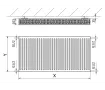Calorifer din otel CORAD TIP 22 300x800