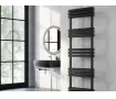 Uscător de prosoape decorativ LOJIMAX, colecția QUARTZ Lățime 400 mm. Înălțime 500 mm. alb mat