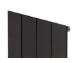 Дизайнерский радиатор LOJIMAX коллекция KALSEDON 1600x375 мм, BLACK SATIN