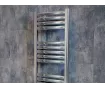 Uscător de prosoape decorativ LOJIMAX, colecția POYRAZ Lățime 600 mm. Înălțime 1700 mm. alb mat