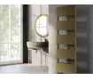 Uscător de prosoape decorativ LOJIMAX, colecția LORA DOUBLE Lățime 400 mm. Înălțime 515 mm. alb mat